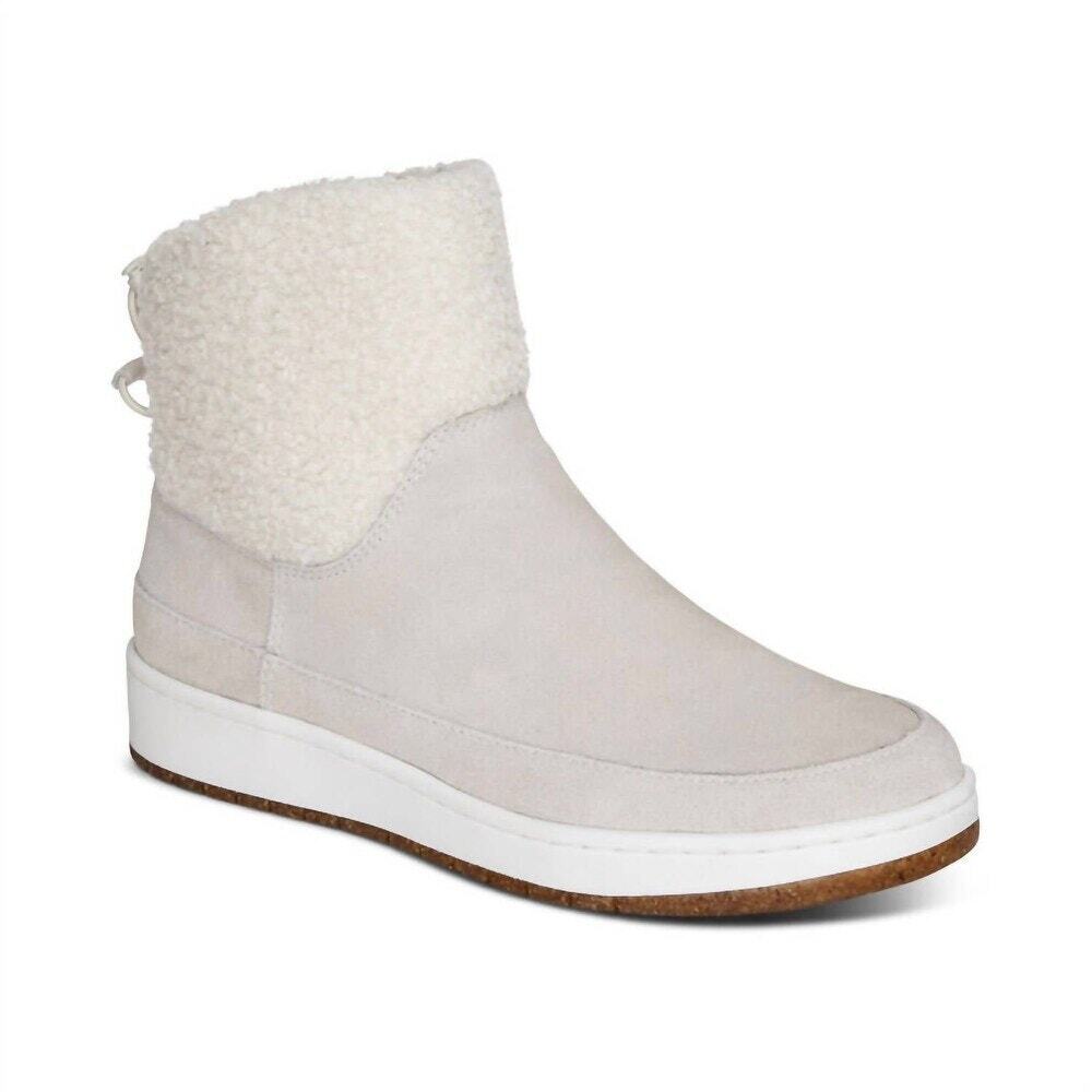 Aetrex Women's Winnie Winter Boot White PC401 Size 7.5/8 New in Box Condition